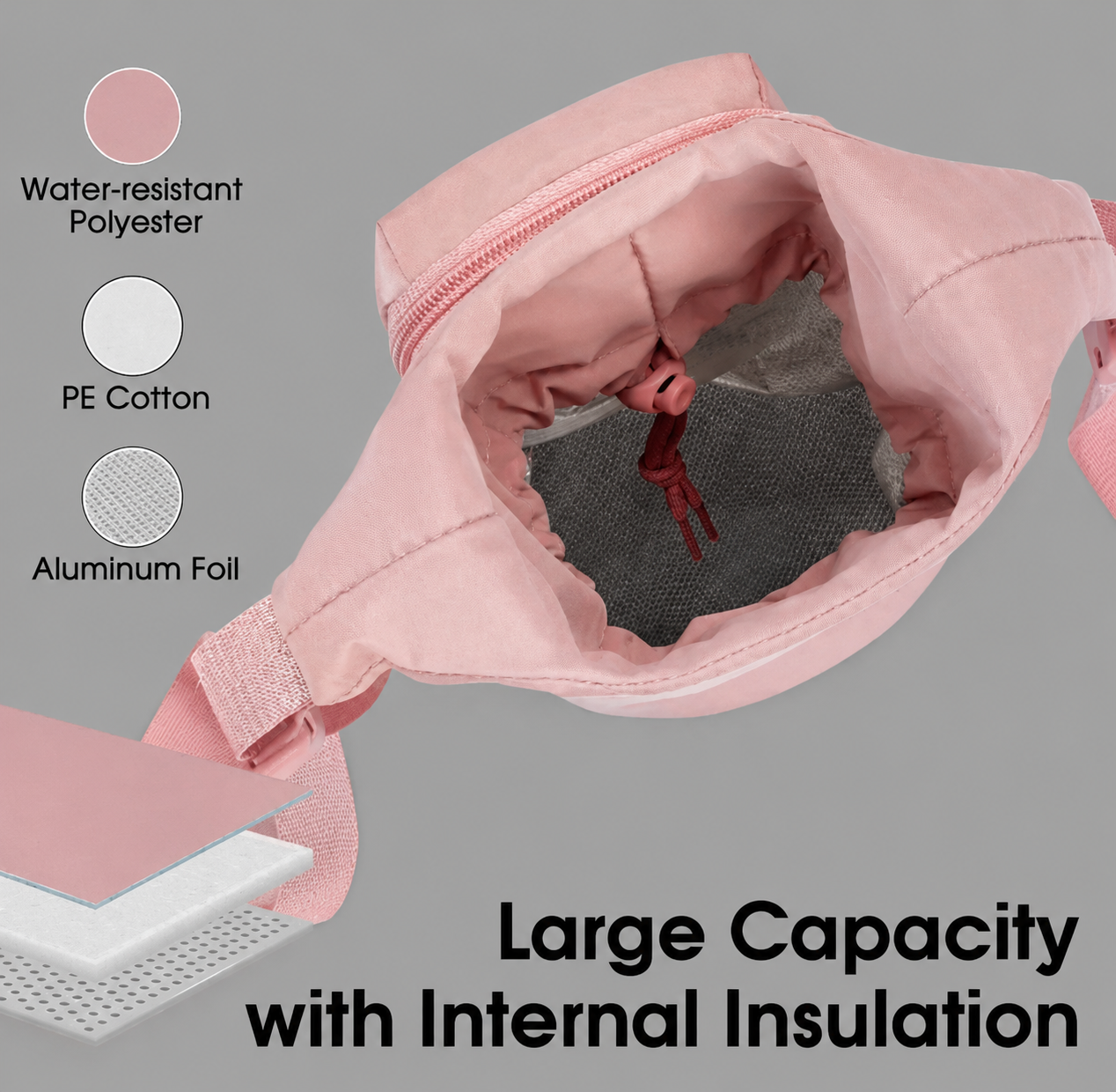 ThermaCarry Insulated Water Bottle Shoulder Bag