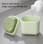 Easy Press Kitchen Soap Dispenser with Sponge Holder