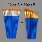 Professional Fine Detail Paint Brush Set for Acrylic Oil and Craft Painting