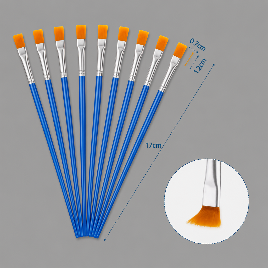 Professional Fine Detail Paint Brush Set for Acrylic Oil and Craft Painting