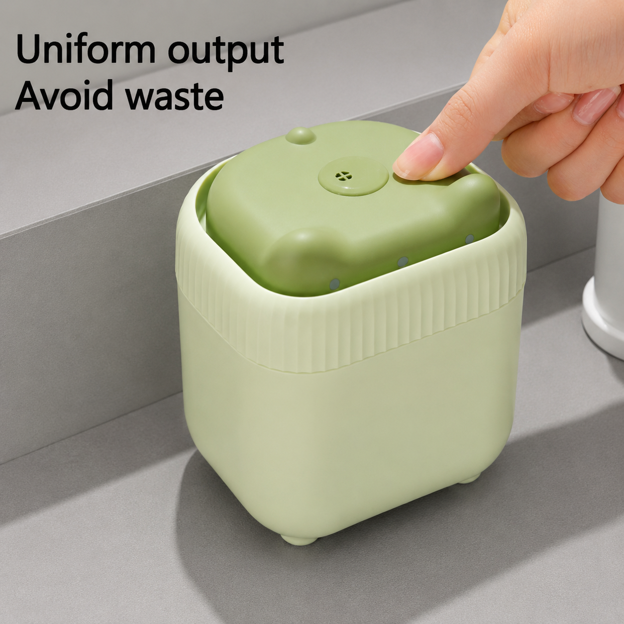 Easy Press Kitchen Soap Dispenser with Sponge Holder