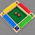 Deluxe Shut The Box Board Game Set Toy for Adults and Families Dice Party Club Drinking Games