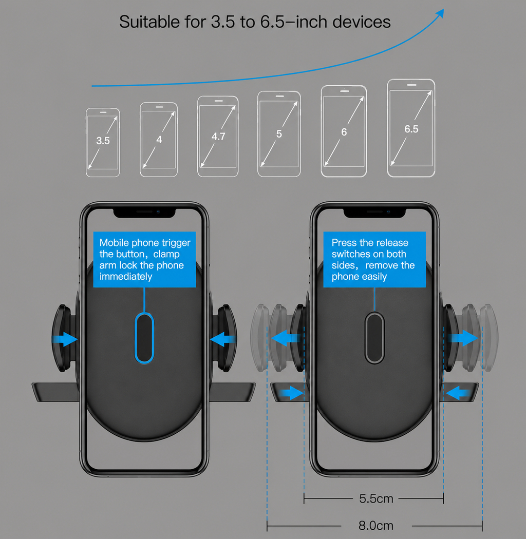 Retractable Car Phone Holder