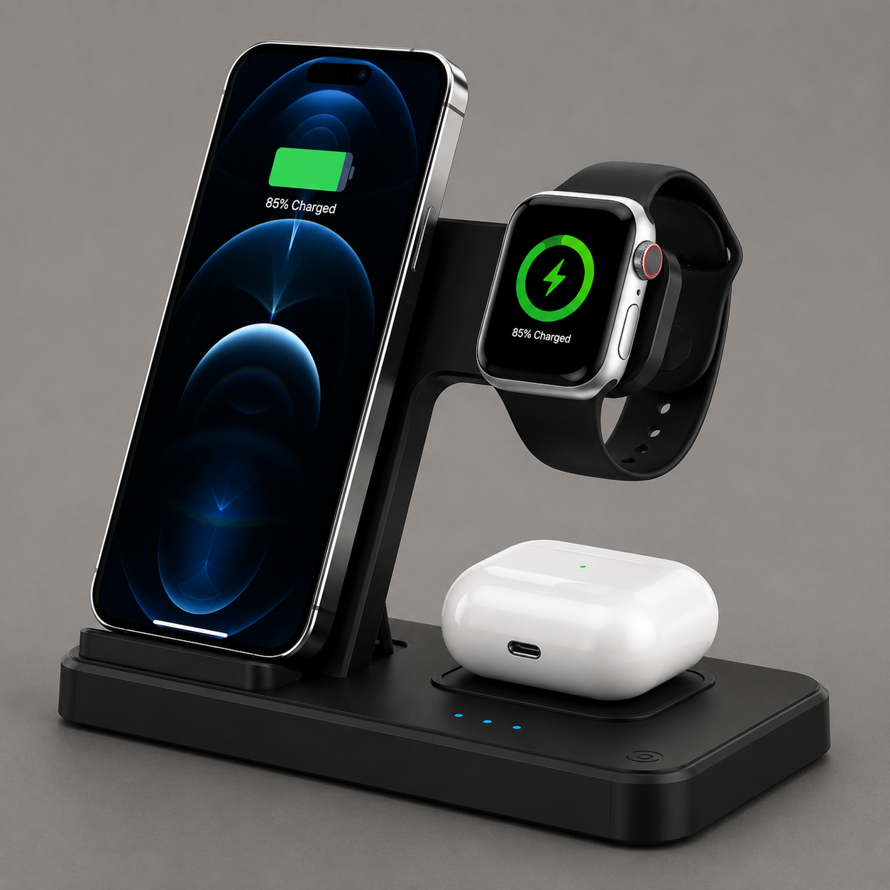 3 In 1 Wireless Charging Station Magnetic Fast Charging Foldable Charger