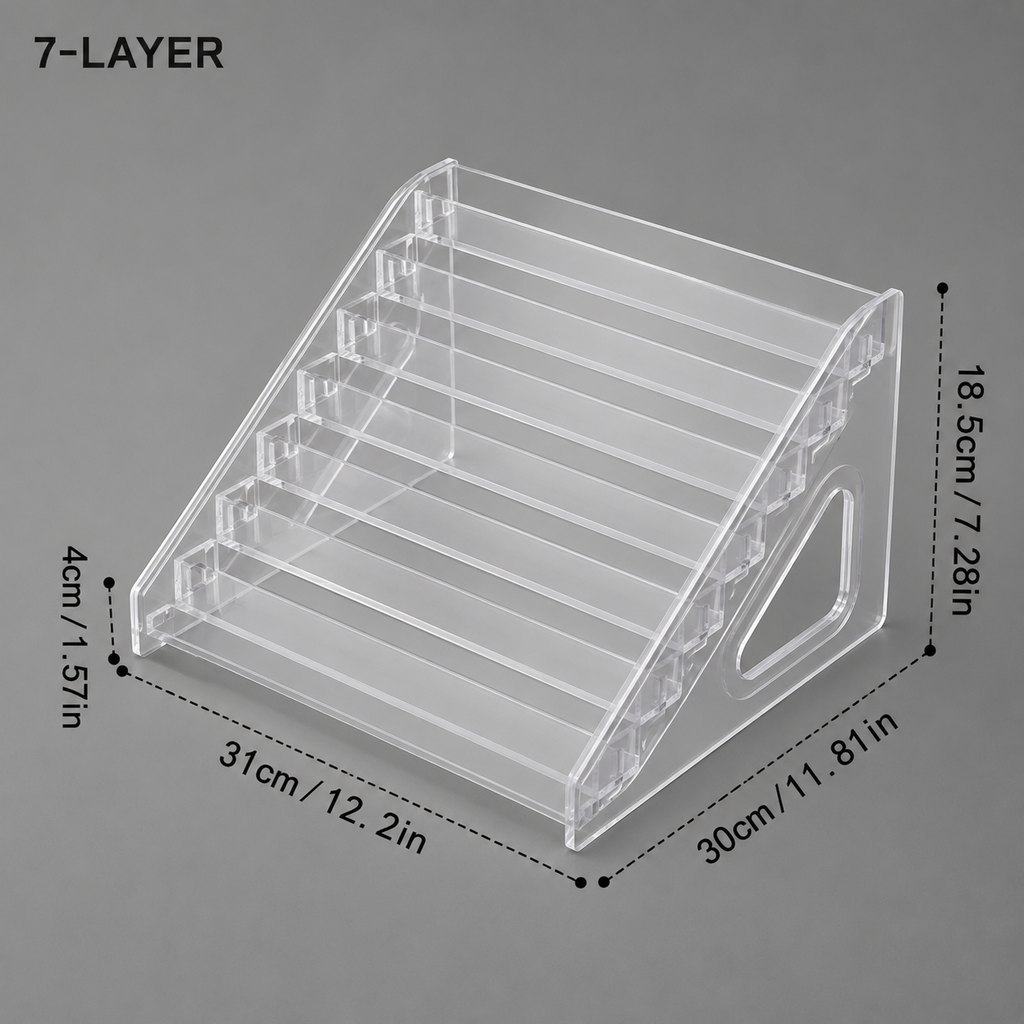 CrystalView Acrylic Collectibles Display Stand