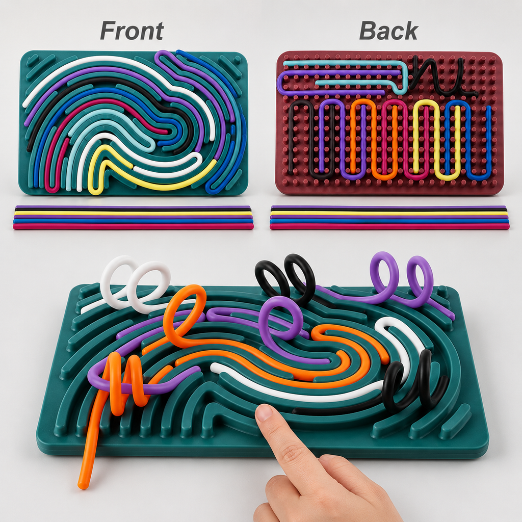 Montessori Busy Board Sensory Activity Board for Kids Fine Motor Skills Toy