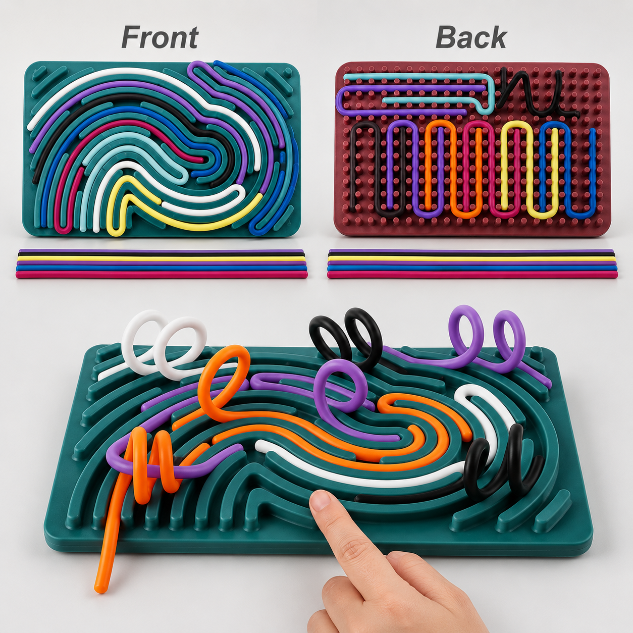 Montessori Busy Board Sensory Activity Board for Kids Fine Motor Skills Toy