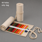 Roll Up Pencil Case for Colored Pencils and Art Supplies