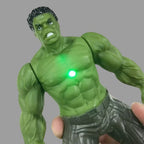 Marvel Anime Figures for Kids, Spiderman, Hulk, Iron Man, Glow Doll Christmas Gift Toy