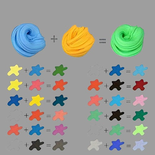 Non-Toxic Magic Air Dry Clay Set, Perfect for Kids' Modeling, Includes Deluxe Tool Kit and Vibrant Colors