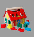 Montessori Math Toy for Toddlers Educational Wooden Puzzle Toys Count Number House Shape Matching Games Board Toy