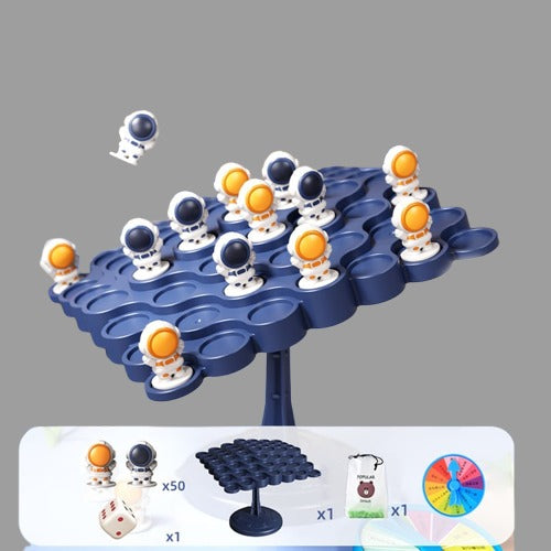 Kids Balance Tree Board Game with Astronaut Frog Stacking Toy