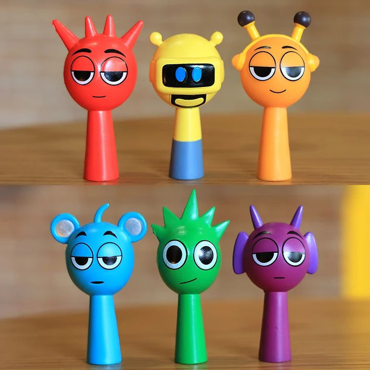 Sprunki 24 Piece Cartoon PVC Mini Figurines Set Collectible Desk Decor & Mini Action Figures