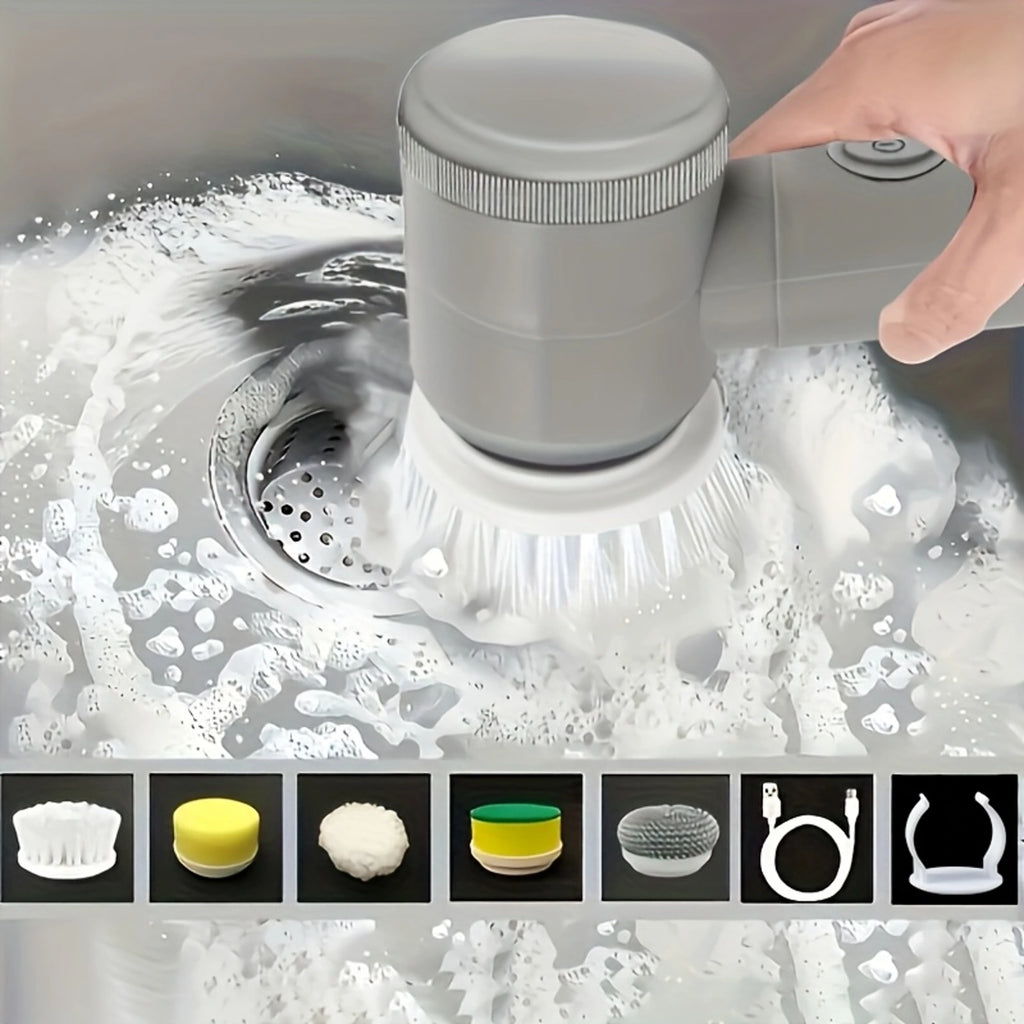 Electric Cleaning Brush Heads for Tub, FloorTile, Window Sink Cleaning