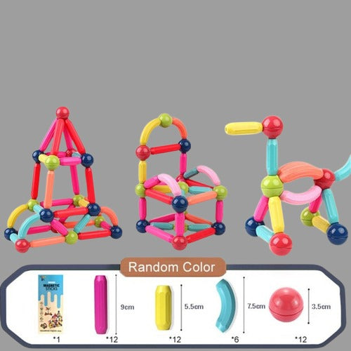 Magnetic Balls and Rods Set Educations Magnetic Building Blocks