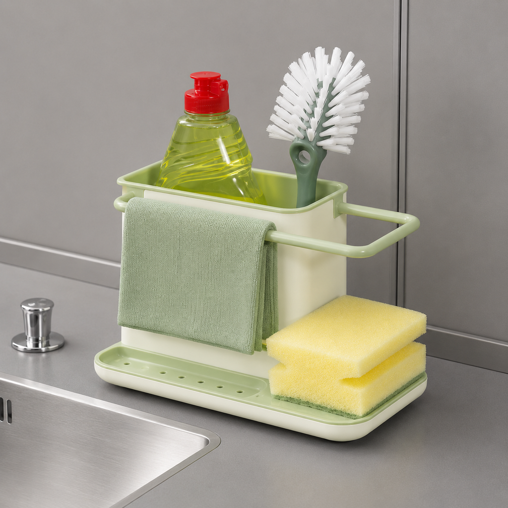Space Saving Multifunctional Kitchen & Bathroom Storage Shelf Organizer