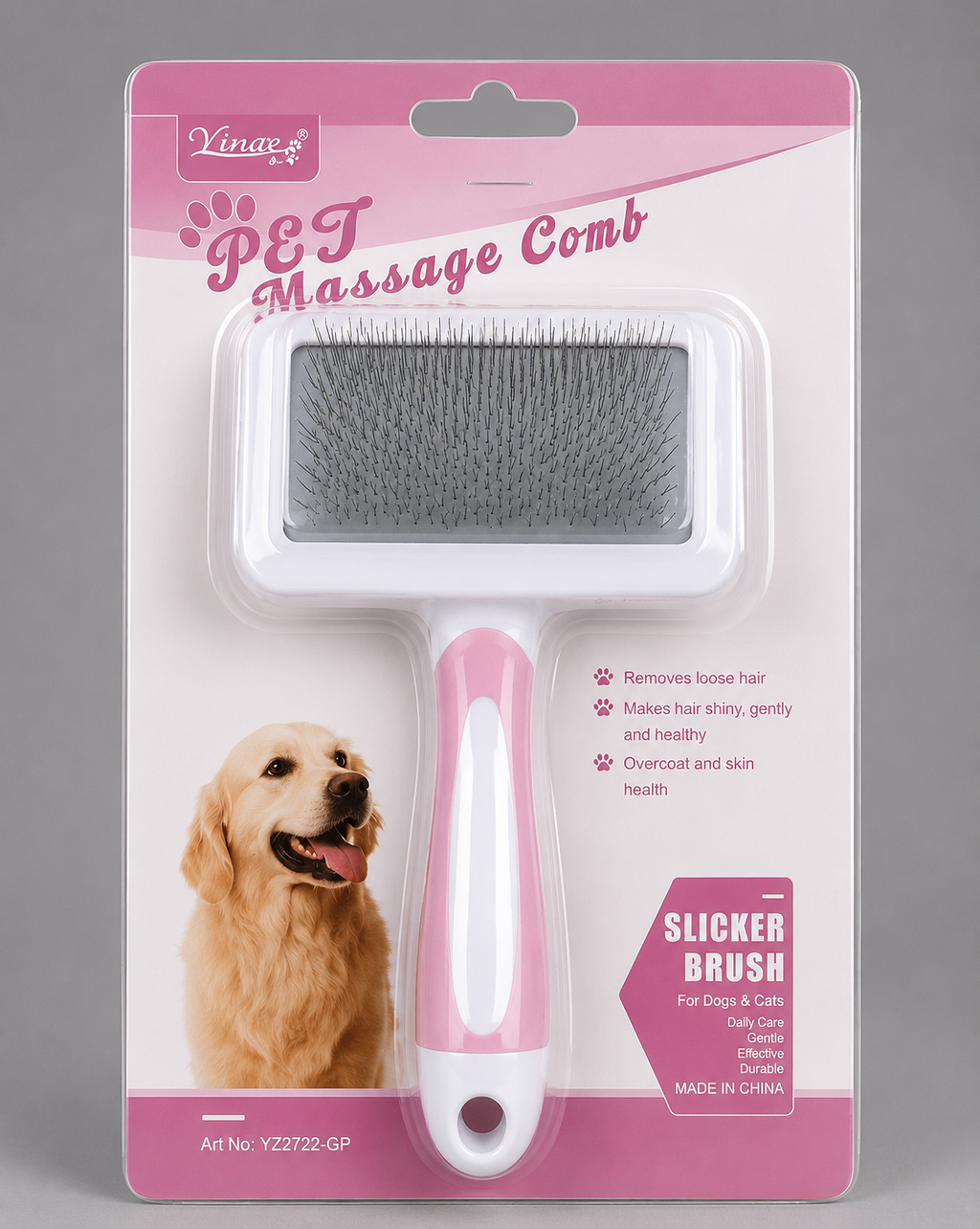 FurEase Self-Cleaning Pet Grooming Brush
