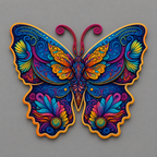 Colorful Butterfly Wooden Jigsaw Puzzle Unique Shaped Gift Puzzle